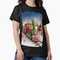 thumbnail image 1 of Magical Christmas Train With Candy Wheels Holiday Wear Unisex T-Shirt , up to Size 5XL, 1 of 2