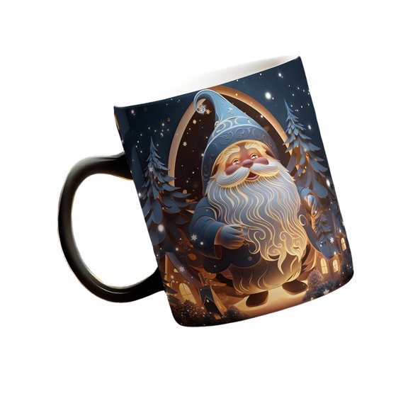 Magical Color Changing Christmas Coffee Cup Sturdy Ceramic Mugs Perfect For Holiday Gift And Hot Beverages