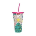 thumbnail image 1 of Magical Color Changing Christmas Tumbler Cup With Lid And Straw, 1 of 3
