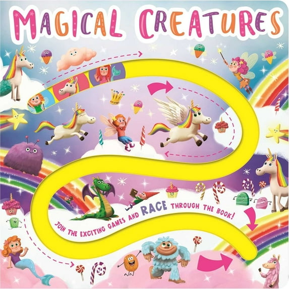 Magical Creatures Maze Board: Maze Book for Kids, (Board Book)