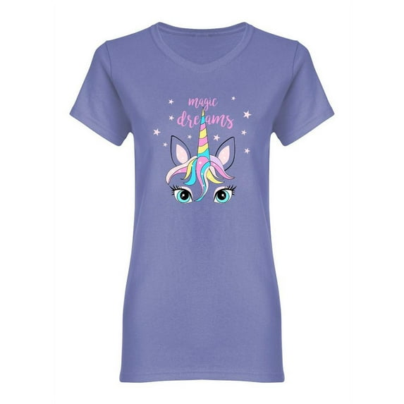 Magical Dream And Unicorn Design Shaped Tee Women's -Image by Shutterstock