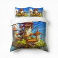 thumbnail image 1 of Magical Dreamy Castle Bedding Set 3 Pcs Soft Microfiber Quilt Cover For Bedroom Decor, Comforter Cover With 2 Pillowcase, 1 of 5