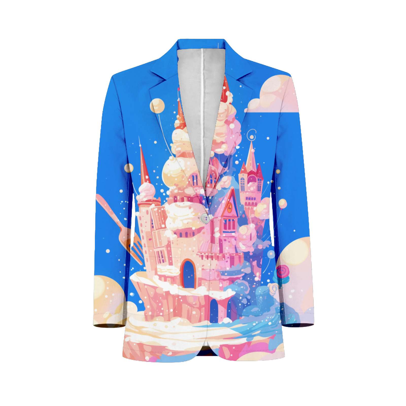 Magical Dreamy Castle Mens Suits Shawl Collar Slim Fit Suit Mens Groom ...