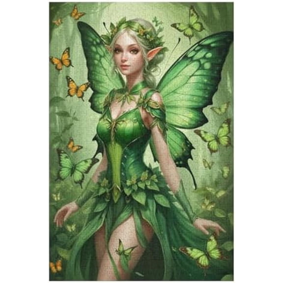 Magical Fairy Forest 1000 Piece Jigsaw Puzzle for Adults, Fantasy Fairy, Whimsical Enchanted Nature Scene Puzzles, DIY Games Challenging Puzzle Gift for Women, Teens