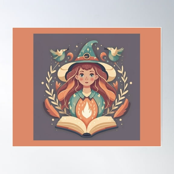 Magical Fairy Poster Wall Art, Modern Wall Decor For Living Room Bedroom, 8x12 UNFRAMED