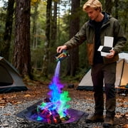 Magical Fire Color Changing Powder For Campfires, Outdoor Fireplaces, Vibrant Flames For Camping Trips, Bonfire Parties, Evening Gatherings - 15G Bag, One Size Fits All