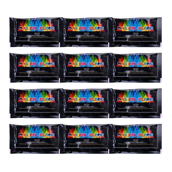 Magical Flames Cosmic Fire Color Packets - 24-Pack Colorful Fire Packs - Magic Colored Flame for Campfires, Bonfire & Outdoor Fire Pit - Color Changing Fire Camping Accessories for Kids & Adults