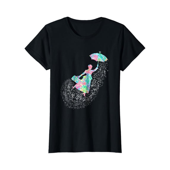Sugar Technology Magical Flying Nanny Glimmer Spoonful of Sugar T-Shirt - Walmart.com