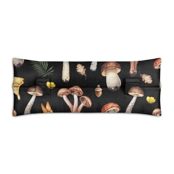 Magical Forest Mushroom Seatbelt Pillow Enchanted Woodland Print, Comfortable Heart Surgery Recovery Support