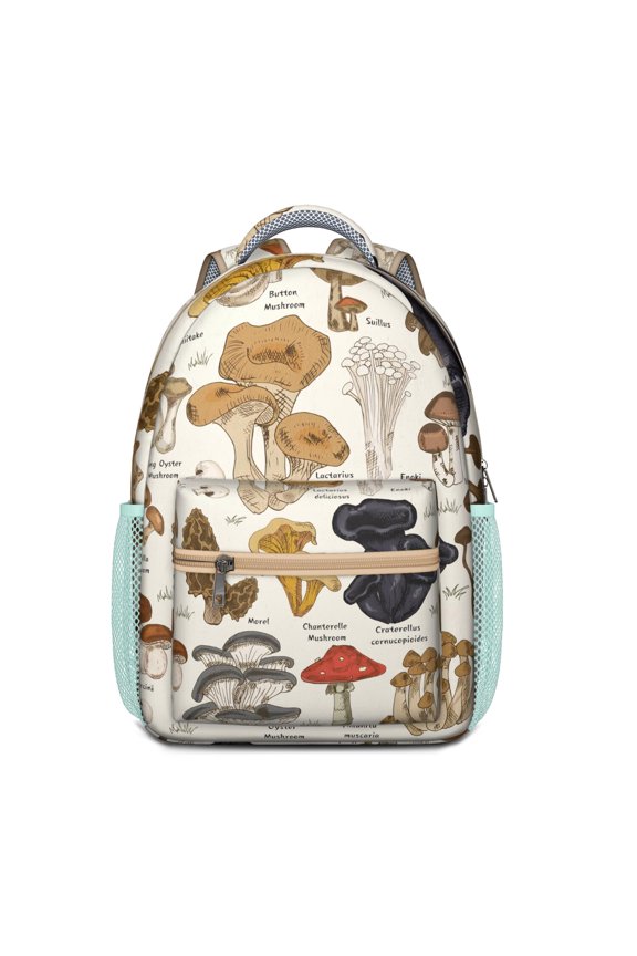 Magical Forest Mushrooms Waterproof School Backpack - Stylish & Ergonomic Daypack for Teens & Commuters