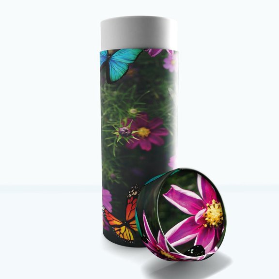 Magical Garden - Biodegradable & Eco Friendly Burial or Scattering Urn / Tube