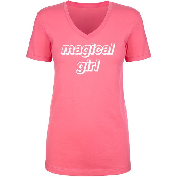 Magical Girl Womens V-Neck T-Shirt