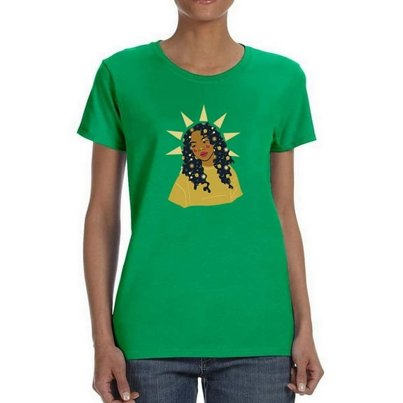 Magical Hair Woman Shaped T-Shirt Women -Image by Shutterstock, Female x-Large