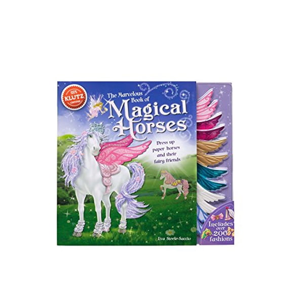 Pre-Owned Klutz The Marvelous Book of Magical Horses: Dress Up Paper Horses & Their Fairy Friends Book , 10.25" Length x 0.75" Width x 9.5" Height, 9781591749264, 1591749263, Paperback,