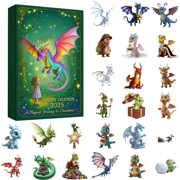 A Magical Journey to Christmas – 24 Days Forest Themed Advent Calendar 2025, Countdown Surprise Box for Kids and Adults, Fantasy Woodland Holiday Gift Set
