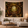 thumbnail image 1 of Magical Library Nook With Integrated Into Gnarled Intertwining, Mystical Fantasy for Space Lovers, Galaxy Room Decor, Mother's Day Gift, Tapestry Wall Hanging for Bedroom and Dorm, 1 of 7