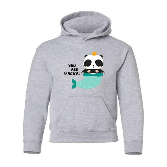 Magical Mermaid Panda Hoodie Juniors -Image by Shutterstock, Medium