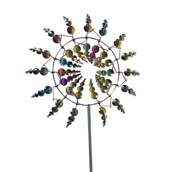 Magical Metal Wind Spinner, Ornament Spinners, Windmill for Garden, Terrace, Lawn, Courtyard Landscape A
