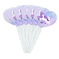 thumbnail image 1 of Magical Mom Unicorn and Baby Heart Love Cupcake Picks Toppers Decoration Set of 6, 1 of 6