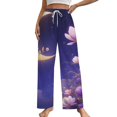 thumbnail image 1 of Magical Moonlit Floral Fantasy-2 Pajamas For Women Loose Retro Night Pajama Pants Comfortable Sleepwear Bottoms Homewear, 1 of 6