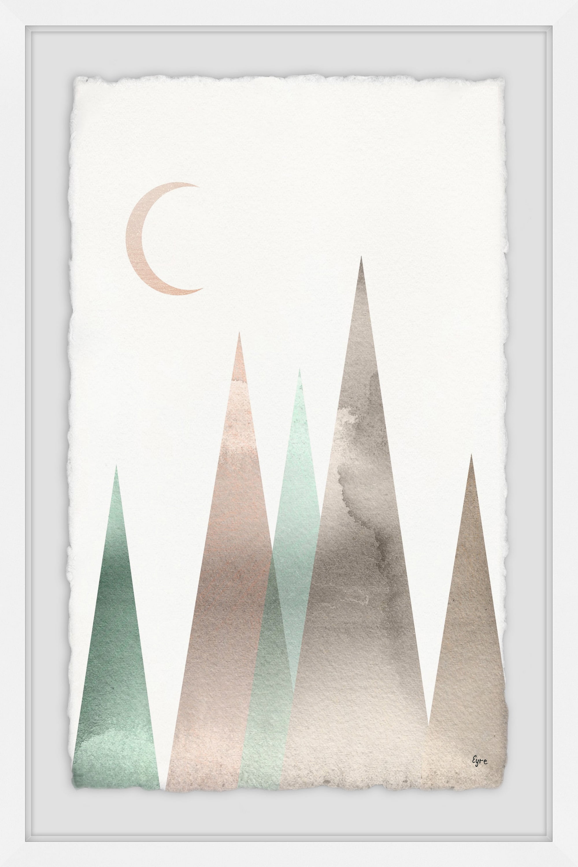Magical Night Ii Framed Painting Art Print, 24.00" x 1.50"