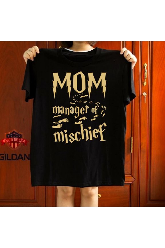 Magical Parent Manager Of Mischief Wizard Potter Fan Gift Graphic Tee,for unisex up to 5XL