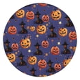 thumbnail image 1 of Magical Pumpkin Castle Halloween Pattern Round Fitted Tablecloth with Elastic Edge,Dining Table Cover Waterproof,Outdoor Round Tablecloth for Camping,Dining,Indoor and Outdoor, 1 of 7