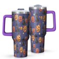 thumbnail image 1 of Magical Pumpkin Castle Halloween Pattern Tumbler with Handle and Lid,40oz Double Wall Vacuum Insulated Tumbler,Cups Gift for Women and Men, 1 of 7