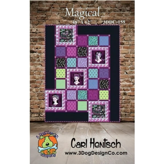 Magical Quilt Pattern by Carl Hentsch 3 Dog Design Co