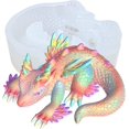 Magical Rainbow Dragon 3D Epoxy Resin Silicone Mold for Fondant Sugar