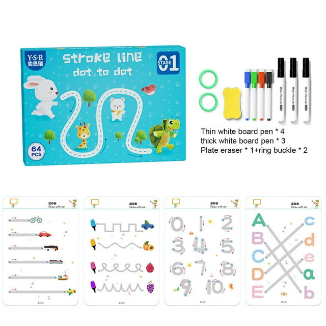 Magical Tracing Set Reusable Pen And Eraser Practice Tracing Books