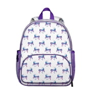 Magical Unicorn Backpack for Student   Cartoon Rainbow Galaxy Theme with Stars, Hearts, and Clouds, Sparkly and Mystical Style