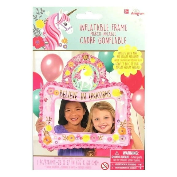 Magical Unicorn "Believe in Unicorns" Inflatable Selfie Frame (1)