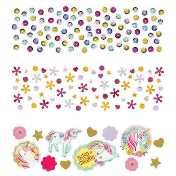 Magical Unicorn Confetti Value Pack (3 types)