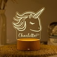 thumbnail image 1 of Magical Unicorn Custom Name Night Light Acrylic Fantasy Animal Lamp Bedroom Decor Birthday Gift For Daughter Niece, 1 of 5