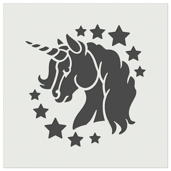 Magical Unicorn Head DIY Cookie Wall Craft Stencil - 11.5 Inch
