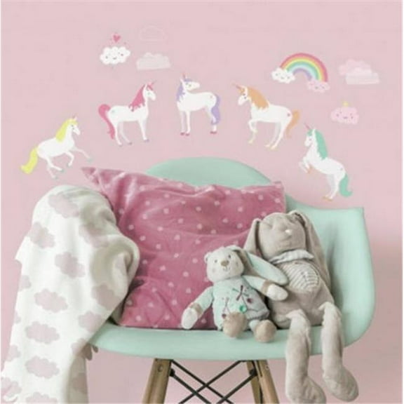 Magical Unicorn Peel and Stick Wall Border, Children, Toddler, Young Girls Room Border Wall Sticker RMK11498BD
