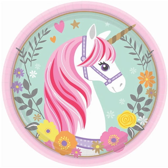 Magical Unicorn Small Paper Plates (8ct)