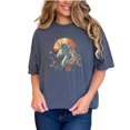 thumbnail image 1 of Magical Unicorn T-Shirt, Fantasy Animal Graphic Tee, Vintage Style Unicorn Shirt, Whimsical Horse Art Top For Women Men Kids, Denim Comfort Colors T-Shirt, Small, 1 of 1