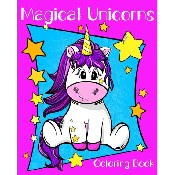 Magical Unicorns Coloring Book, (Paperback)