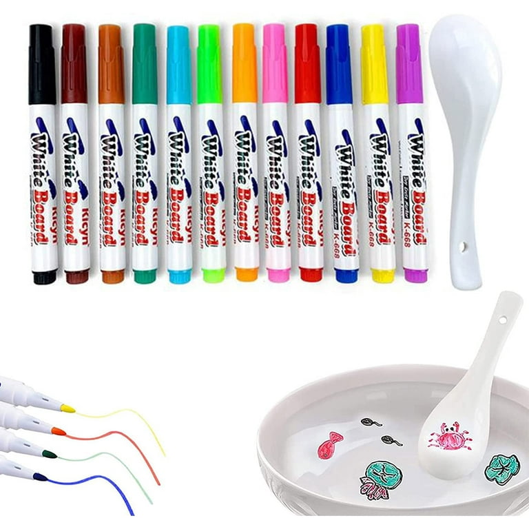 Magical Water Painting Pen, Magical Floating Ink Pen, Doodle Water Floating  Pens Erasing Whiteboard Marker Floating in The Water Watercolor Pen, Magic  Water Painting Pens Set for Kids 