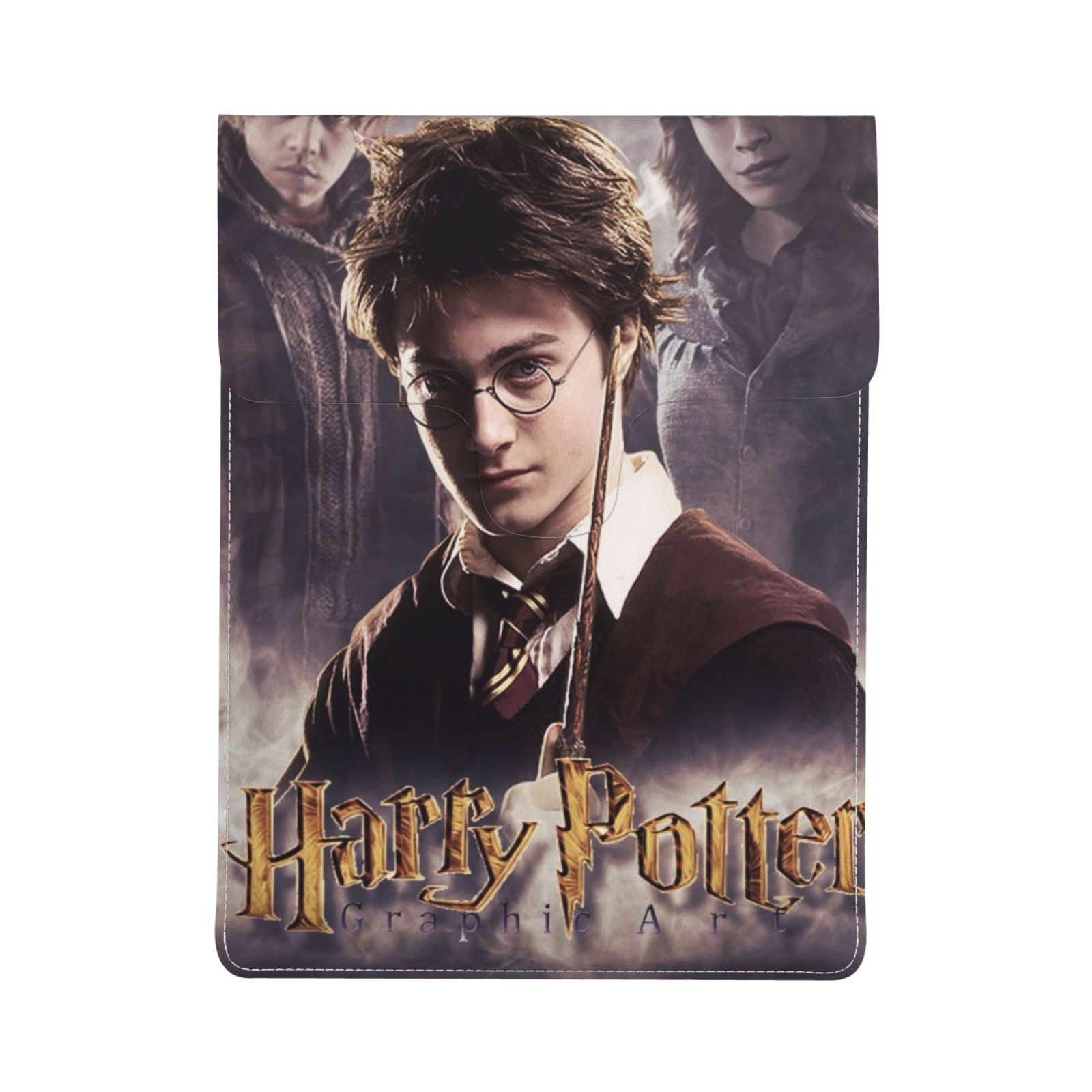 Magical Wizard Cartoon Movie Characters Pattern Leather Laptop Sleeve ...