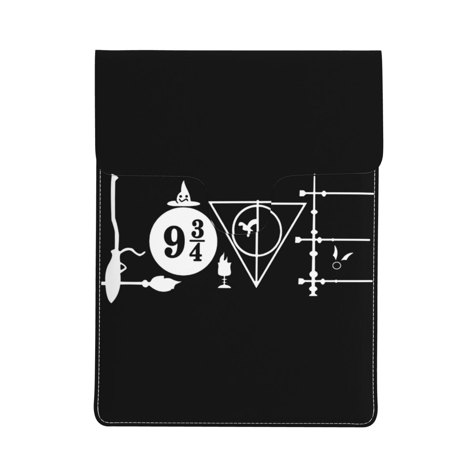 Magical Wizard Cartoon Movie Characters Pattern Leather Laptop Sleeve ...