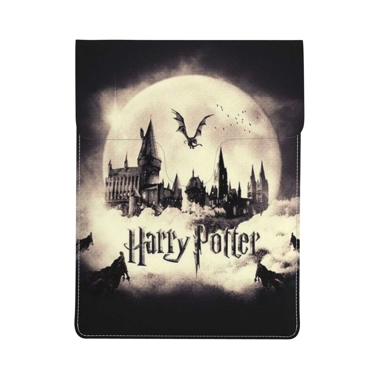 Magical Wizard Cartoon Movie Characters Pattern Leather Laptop Sleeve ...