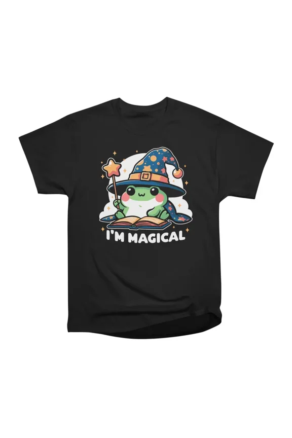 Magical Wizard Frog Cute RPG Pet T-Shirt Tee Gift For Him Merch For Her Apparel For Friend