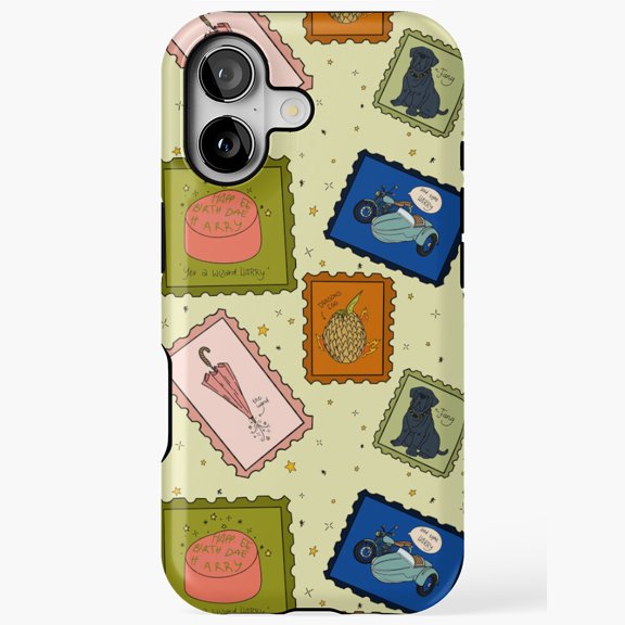 Magical Wizard Stars Fantasy Inspired Pattern Cosmic Art Phone Case 17 16 15 14 13 12 11 Pro Max
