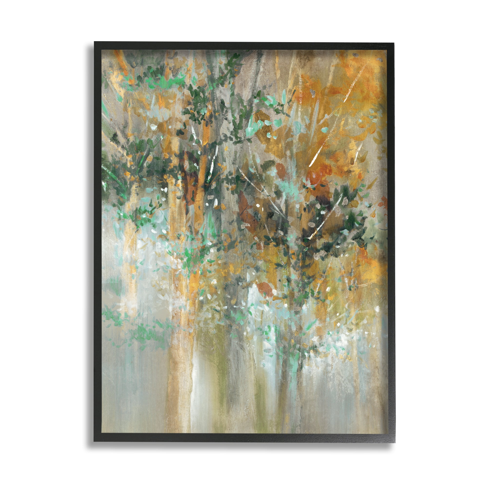 Magical Woods Landscape Surreal Trees Green Leaves 24 in x 30 in Framed Painting Art Prints, by Stupell Home Décor