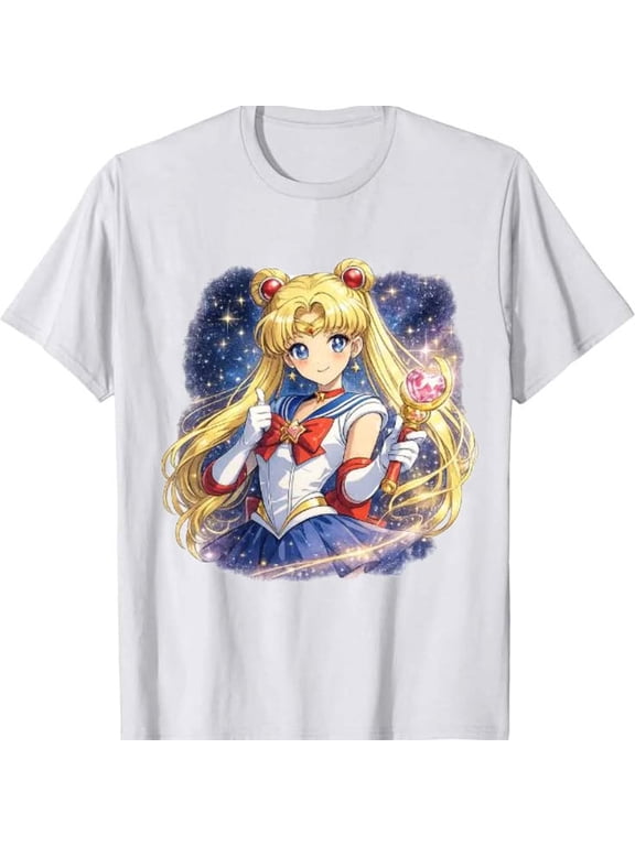 Magical girl anime shirt - Moon anime aesthetic tee, Lunar heroine t-shirt T-shirt Sizes S-5XL Goldengate