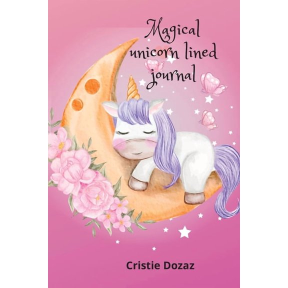Magical unicorn lined journal, (Paperback)