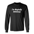 thumbnail image 1 of Magically Delicious Patricks Day Gift Sarcastic Humor Novelty Men's Long Sleeve Shirts, 1 of 3